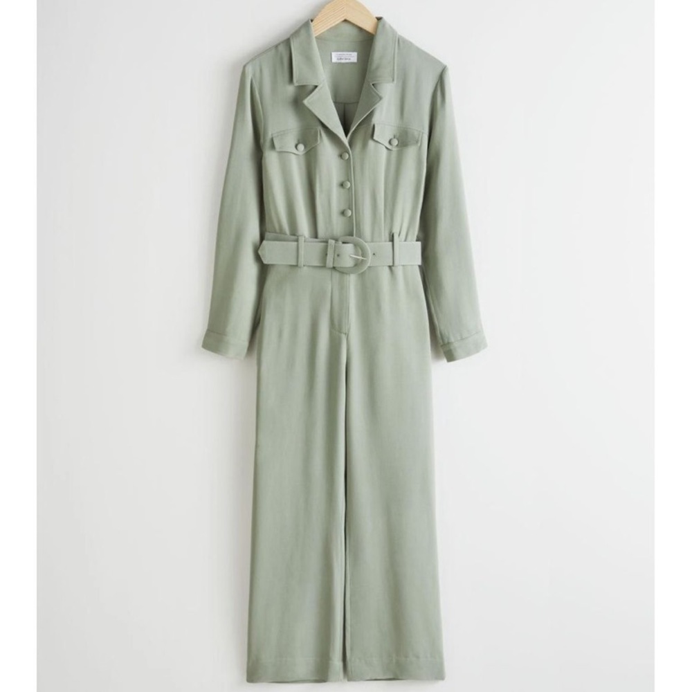 & Other Stories Green Jumpsuit